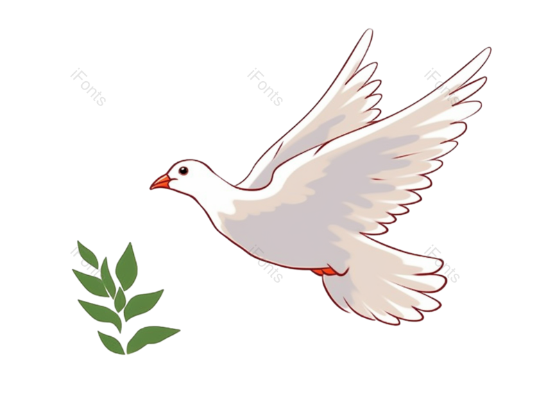 元素图片,鸽子元素,绿叶PNG,树叶免抠素材